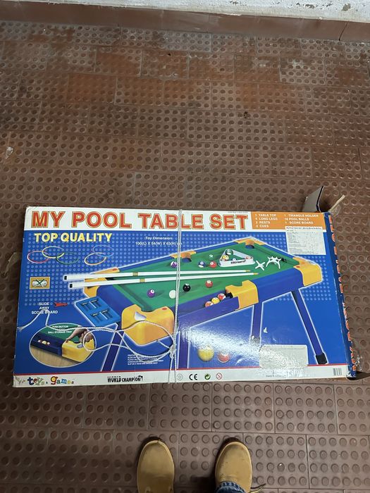 Set bilhar de mesa (snooker) para criança