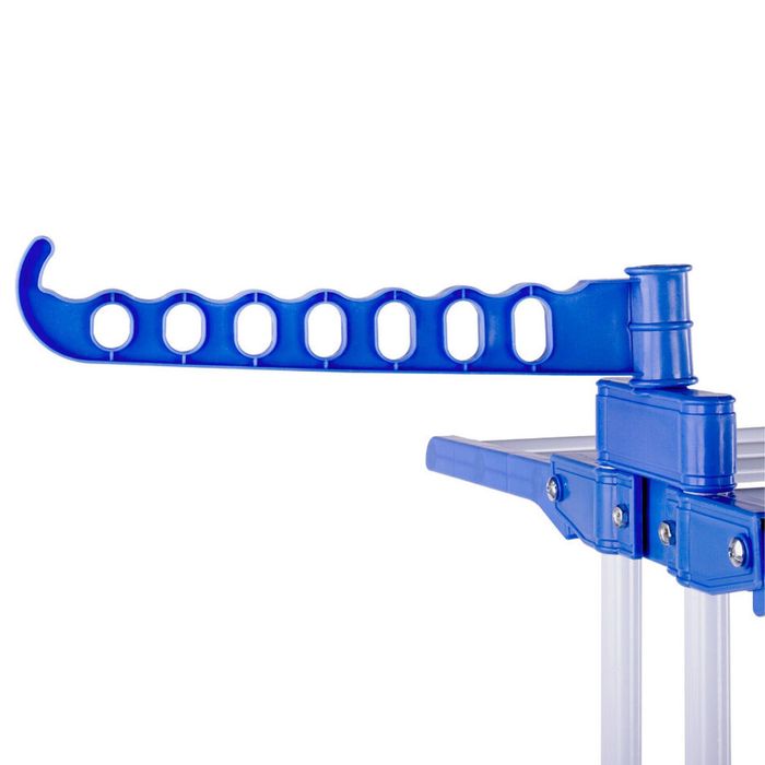 Багатоярусна сушарка для білизни до 50 кг (172х73х64) Garment Rack With Wheels, Блакитний / Підлогова вішалка
