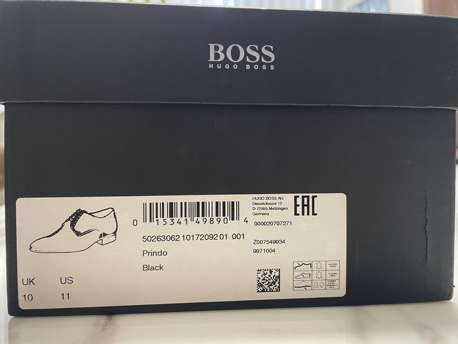 HUGO BOSS Buty Prindo w kolorze czarnym