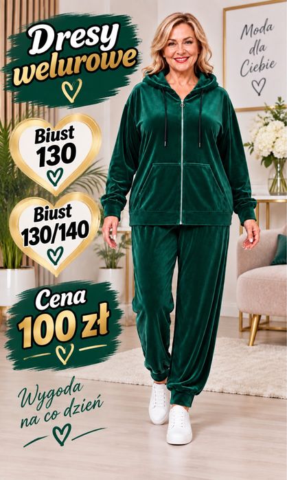 Dresy welurowe biust 130