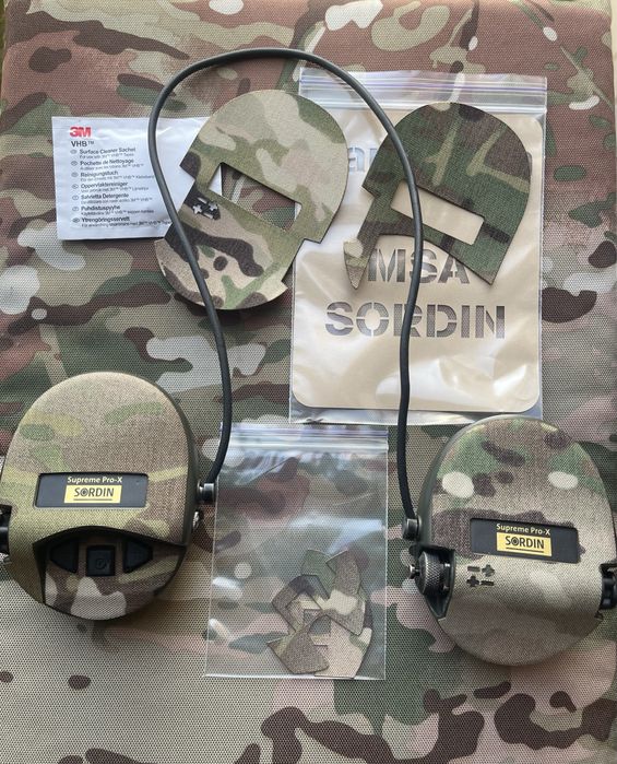 Текстильні камуфляж наліпки MSA Sordin Supreme Pro-X Cordura® MultiCam