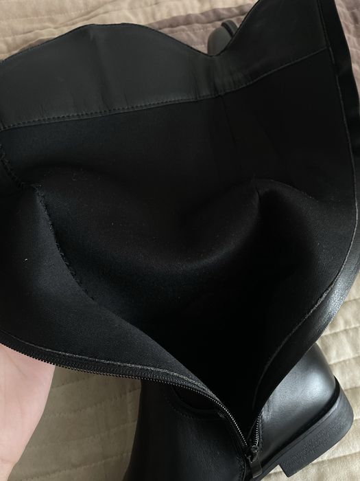 czarne kozaki do kolan wf 37,5 24cm
