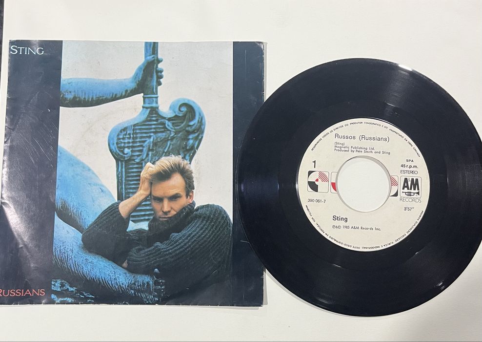 Vinil Single 7'' Sting – Russians (Edição Original Portugal 1985)