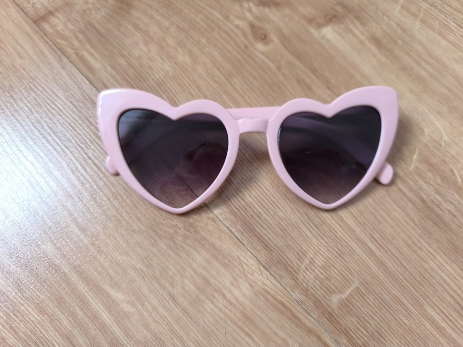 Okulary serca różowe