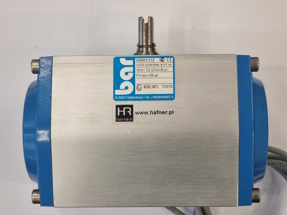 Siłownik pneumatyczny obrotowy HAFNER GTD-078/090-V17-H
