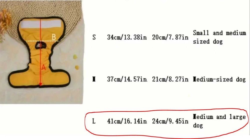 Fralda / Calção (reutilizável) para Cão ou Gato.