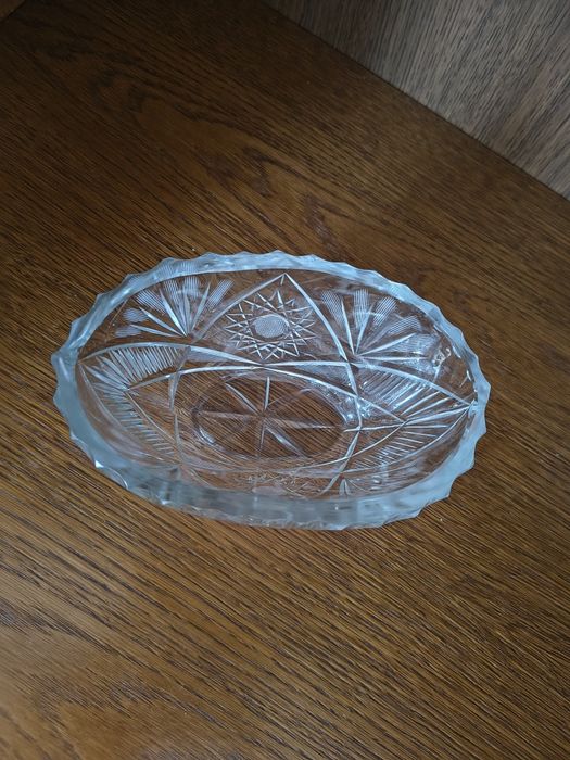 Miseczka kryształowa w stylu vintage - „łódka”