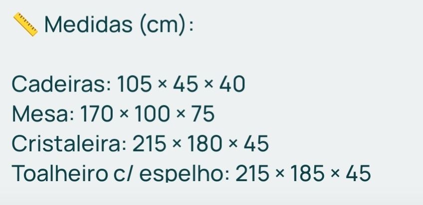 Mobília de Sala em Madeira Maciça