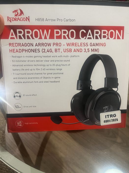 Zupełnie nowe słuchawki Redragon H 858pełna gwarancja