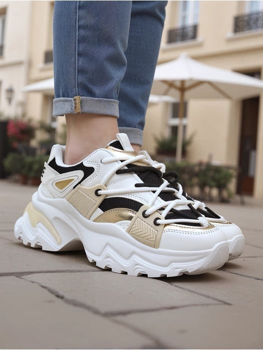 4 KOLORY 36 37 38 sneakersy 39 40 adidasy sportowe z wstawkami wiazani