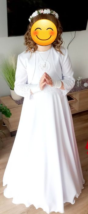 Sukienka komunijna rozmiar 152 koło bolerko PIĘKNA!