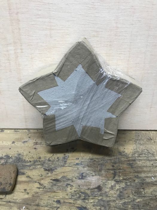 Armação em vidro - Estrela para registo