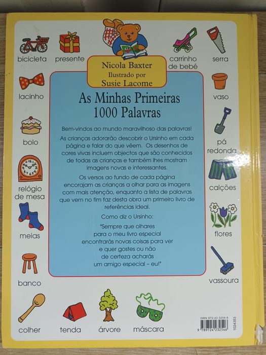 Lindo Livro 'As Minhas Primeiras 1000 Palavras '