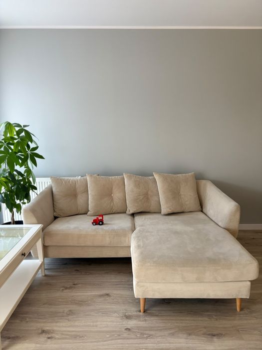 Narożnik sofa sztruks