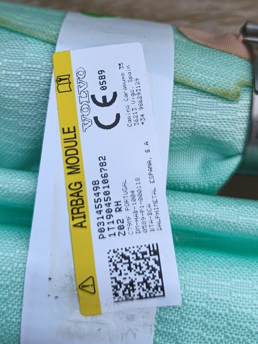 Kurtyna Airbag Lewa Prawa Volvo s60 III Oryginalna nie naprawiana!!!