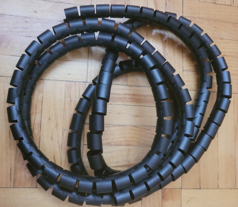 Organizer kabla Spirala 16 mm. Osłona oplot 2 mb czarny