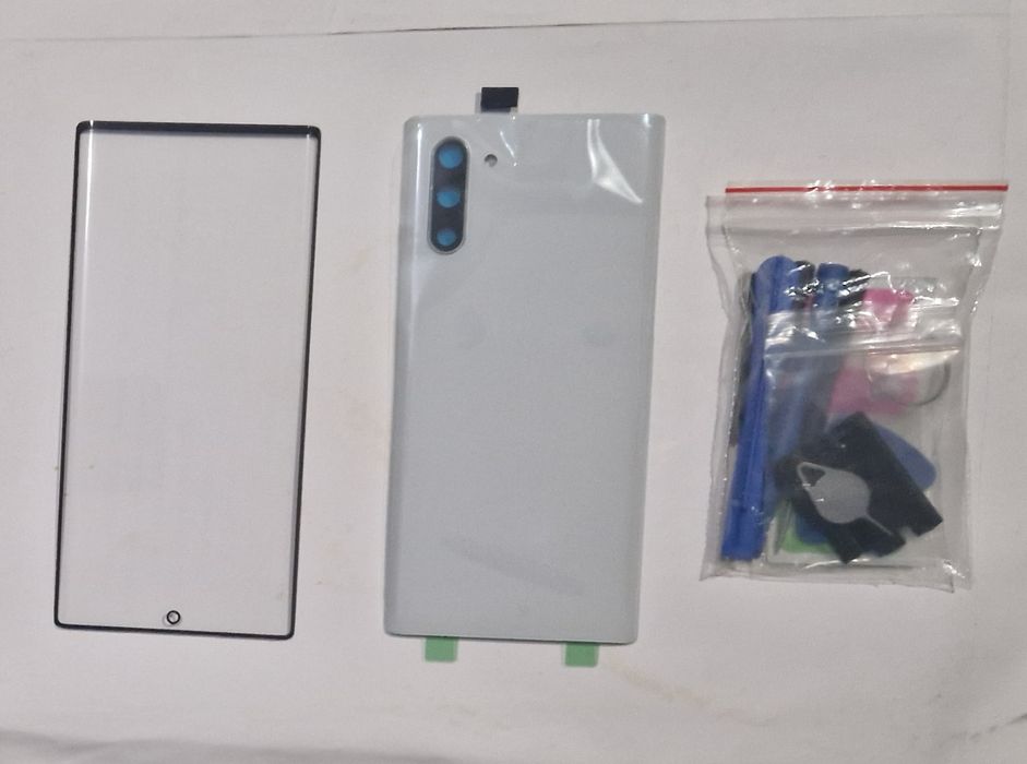 Kit Substituição Vidro Frontal + Tampa Traseira Samsung Note 10 - NOVO