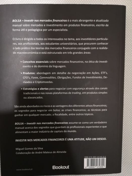 Bolsa - Investir nos Mercados Financeiros

(10ª Edição)
