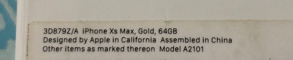 iPhone XS Gold 64GB