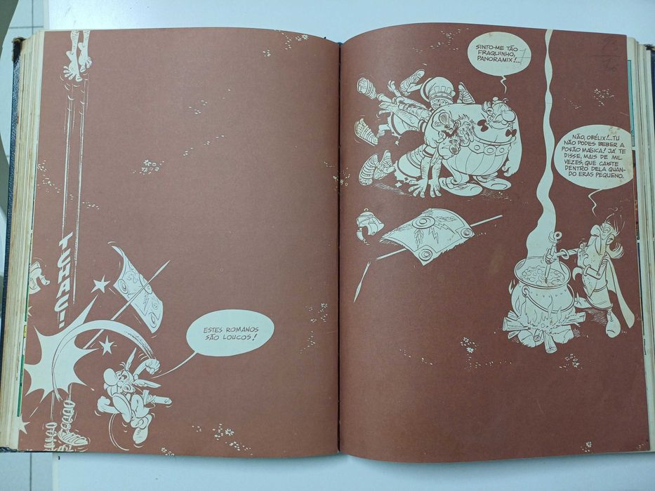 Livro de BD uma aventura de Asterix