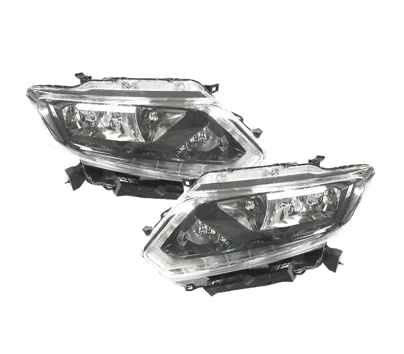 FARÓIS PARA NISSAN XTRAIL 14-18 LED FUNDO PRETO