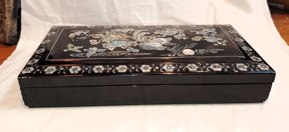 Caixa Oriental Lacada Madrepérola