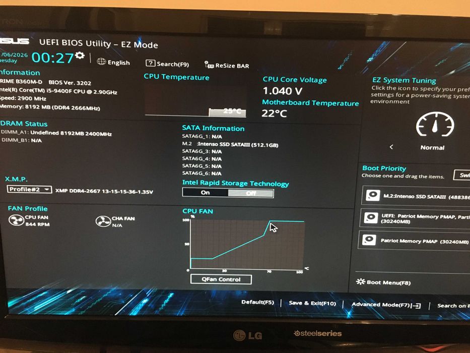 Komputer I5 9400f+B360+1050ti+ssd