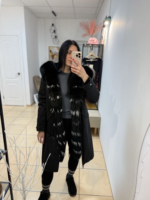 Парка натуральна норка песець