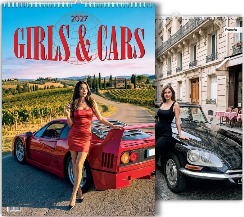 Kalendarz 2027 wieloplanszowy Girls&Cars Evena Rok wydania: 2026