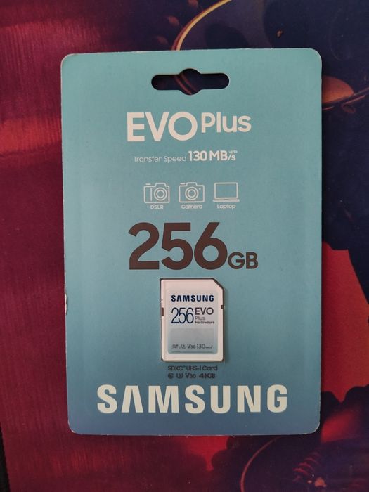 Karta Pamięci Samsung SDHC 256GB EVO+ (130MB/s) (MB-SC256K/EU) Nowy