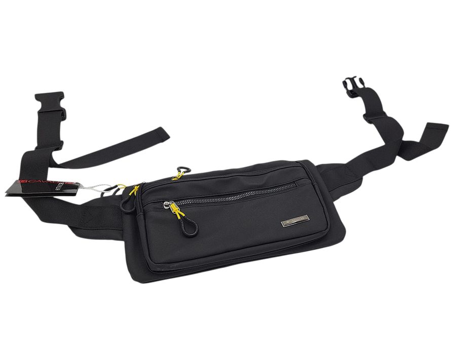 Saszetka męska nerka biodrówka czarna CAVALLI