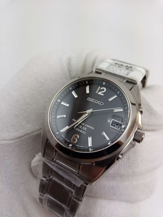 Японские часы Seiko Solar SBTM229 титан, солнечная батарея, радиоконтроль, сапфир