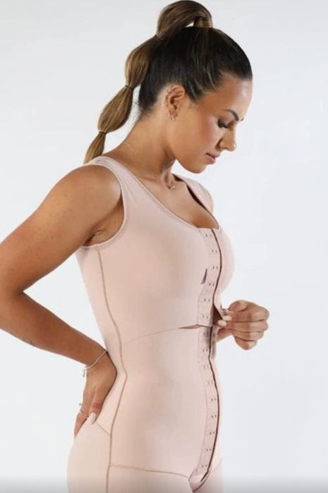 Cinta pôs operatória regata meia coxa