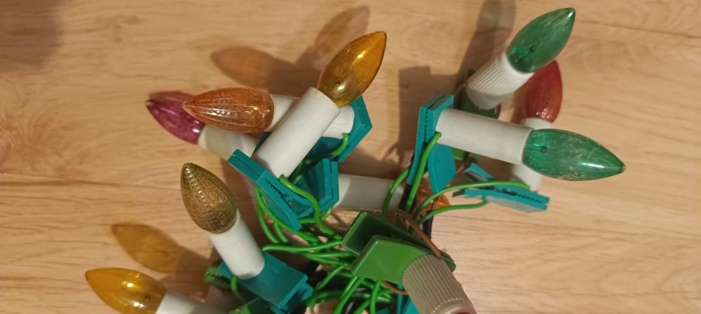 Stare lampki choinkowe prl