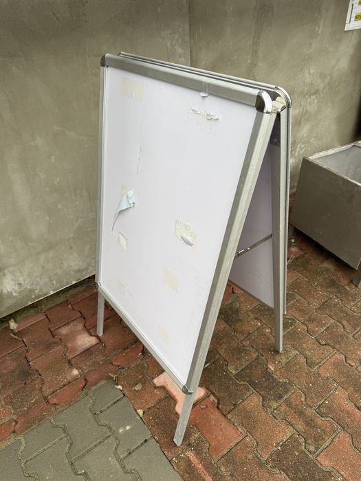 Statyw stojak na plakat duzy aluminium Lublin