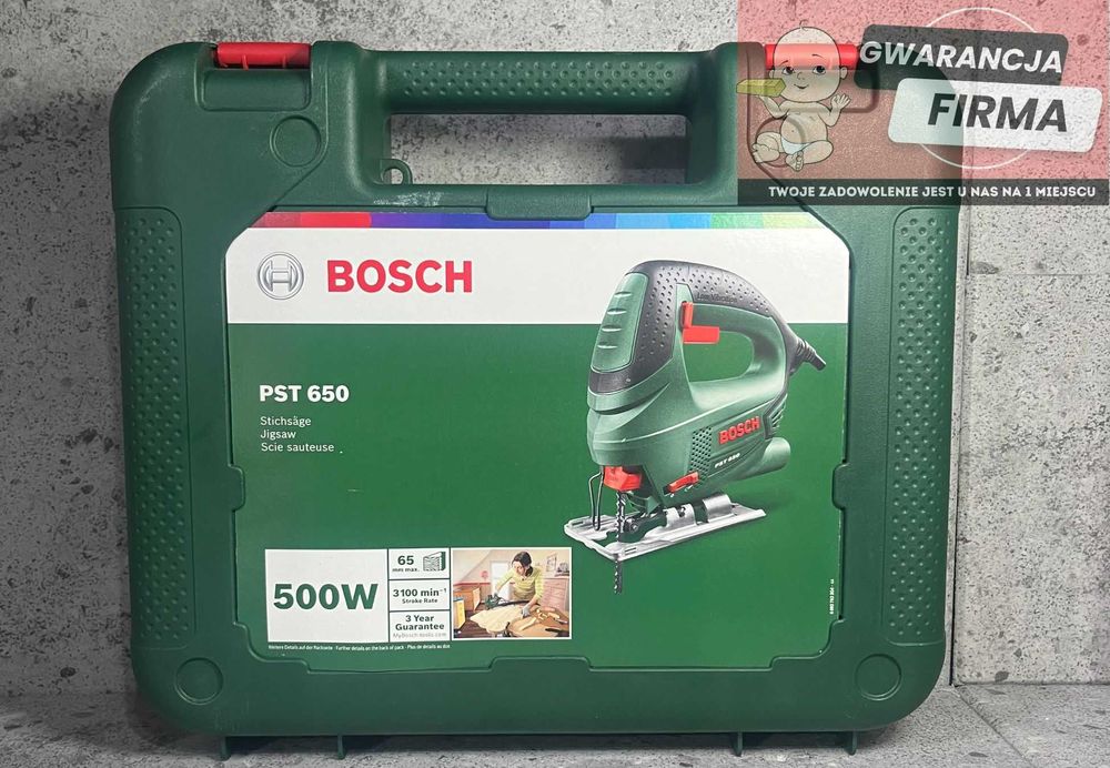 Bosch PST 650 – Wyrzynarka 500W | Walizka | NOWA |