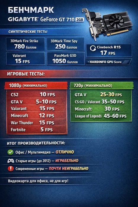 Відеокарта Gigabyte PCI-Ex GeForce GT 710 2048MB DDR3