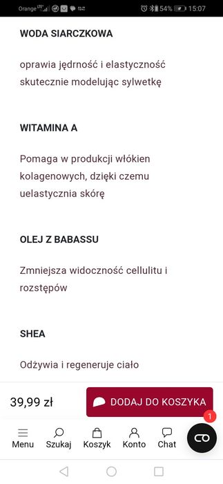 Serum siarczkowe wygladzające lirene