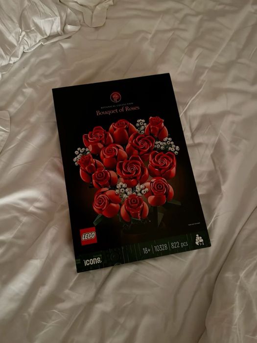 Bouquet de rosas vermelhas de lego