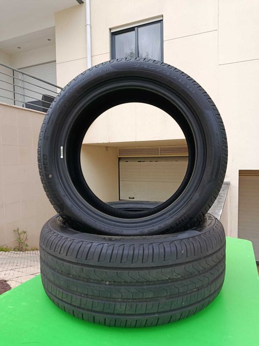 Pneus Pirelli Cinturato P7 RunFlat 245/45/18, completamente novos (rodaram 1.500Km)