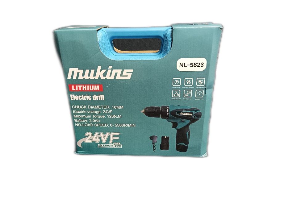 Berbequim Mukins (Novo) | 24VF | 2 Baterias + 24 acessórios