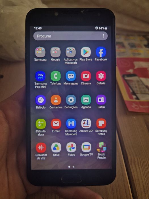Samsung j4 a funcionar