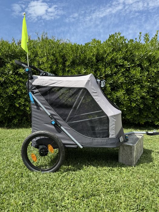 Atrelado P/ Bicicleta - Tam. L cinza/preto Trixie Ref: TX12798