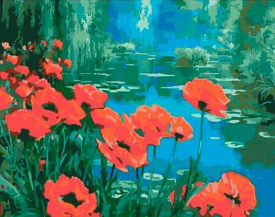 Картина за номерами,в коробці.