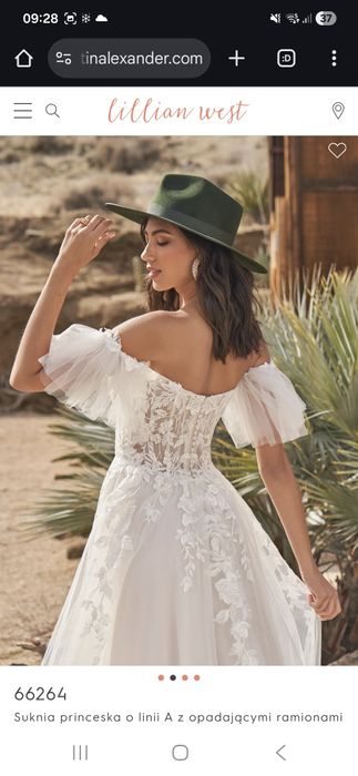 Suknia ślubna 36/38 w literę A