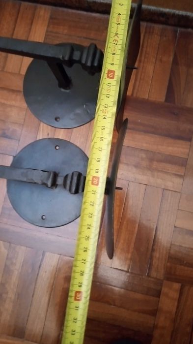 2 Suportes de velas em ferro, para colocar na parede