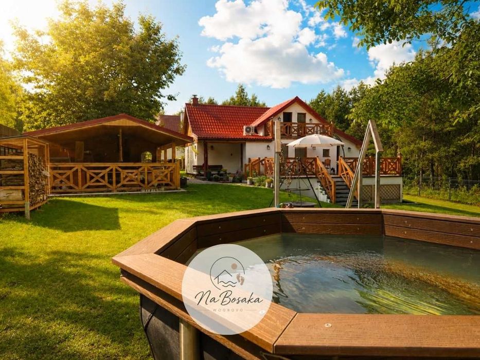 Domek nad jeziorem Na Bosaka | balia termalna | las | grill | do 9 osób