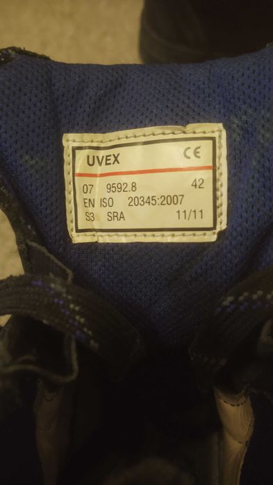Кожаные рабочие ботинки UVEX Trekking S3 (Германия), размер 42