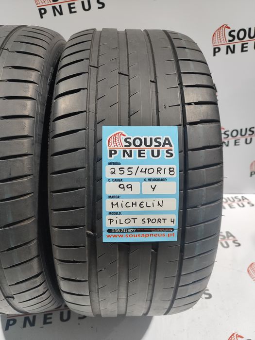 2 pneus semi novos 255-40R18 Michelin - Oferta dos Portes