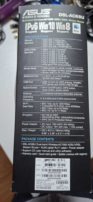 Router Asus DSL-AC68U